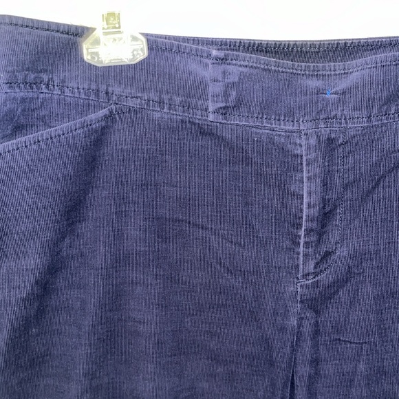 Lily Pulitzer Blue Corduroy Cropped Wide Leg Size 14 - Picture 4 of 9